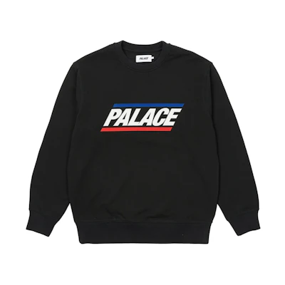 PALACE BASICS LOGO CREW BLACK