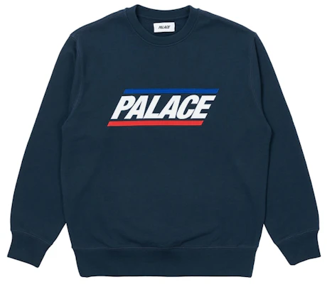 PALACE BASICS LOGO CREW WARNA NAVY P20CS095 Buy PALACE BASICS LOGO CREW WARNA NAVY P20CS095