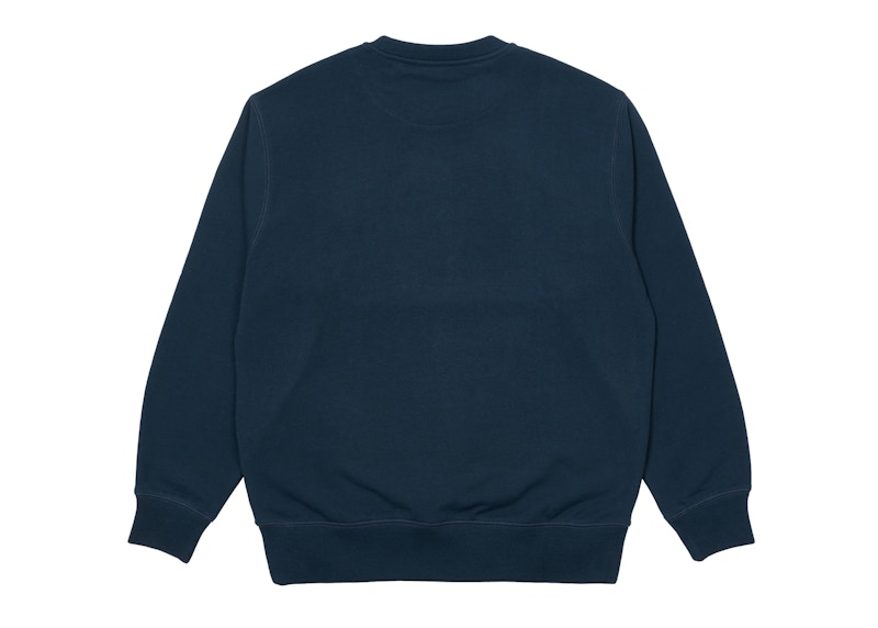 PALACE BASICS LOGO CREW NAVY 圖 2