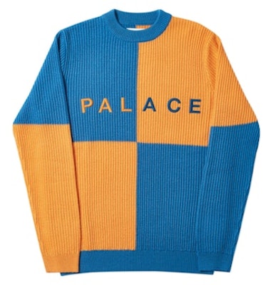 Palace Batton-Berg Knit Orange/Blue Buy Palace Batton-Berg Knit Orange/Blue