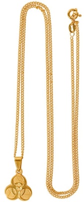 PALACE BIO HAZARD PENDANT GOLD Buy PALACE BIO HAZARD PENDANT GOLD
