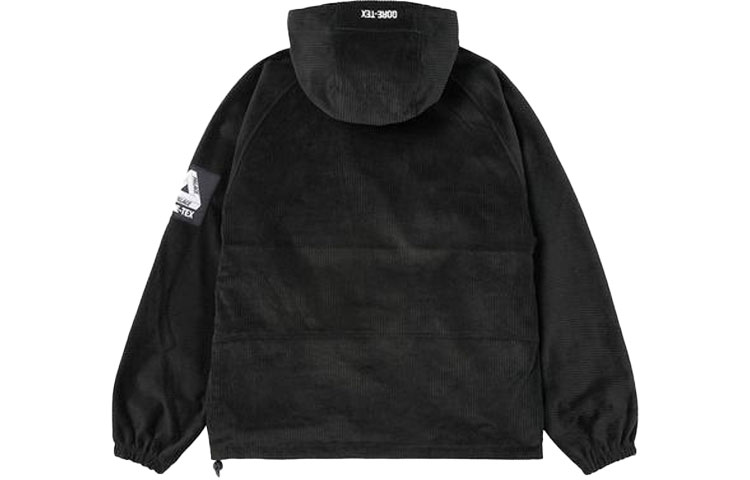 PALACE Black Corduroy Half-Zip Pullover Hoodie Jacket Unisex Logo Design. P21GT023 圖 3