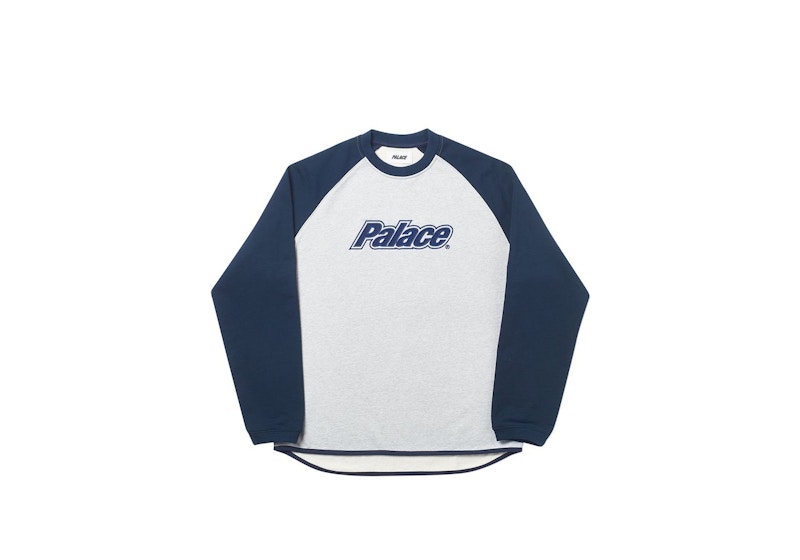 Buy 팰리스 블라인더 크루 네이비/그레이 (Palace Beullaindeu Keuru Neibi/Geurai) 
