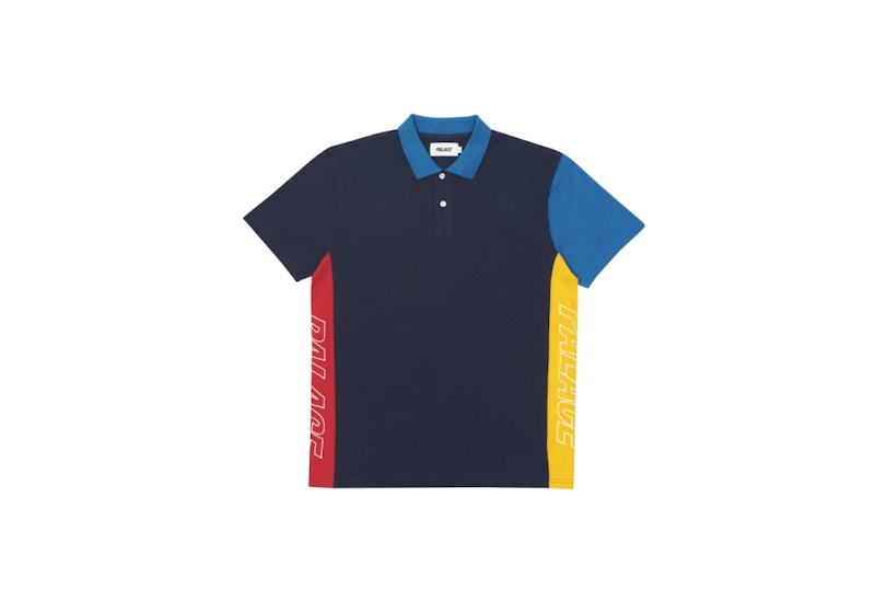 Buy パレス ブロックポロ 紺/マルチ
