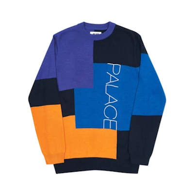 Palace Blukko Knit Black/Purple/Blue/Orange