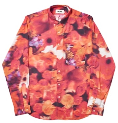 Palace模糊花朵橙色衬衫 Buy Palace模糊花朵橙色衬衫