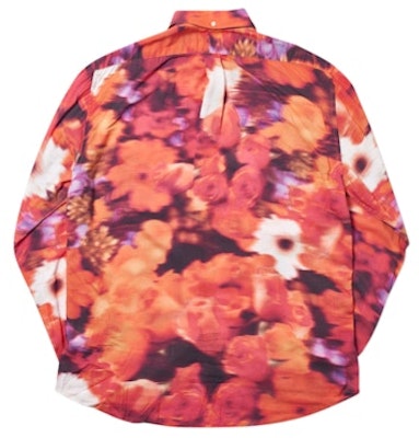 Palace Blurry Flower Shirt Orange Order Palace Blurry Flower Shirt Orange