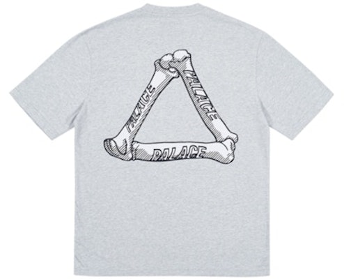 Palace Bones T-Shirt Grey Marl Order Palace Bones T-Shirt Grey Marl