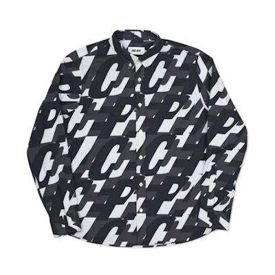 Palace Boojie Shirt Repeater White/Navy/Black