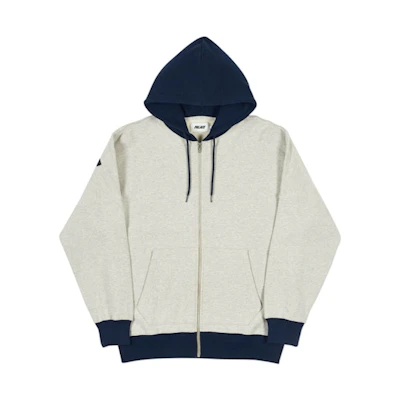 Palace Border Hood Grey Marl/Navy