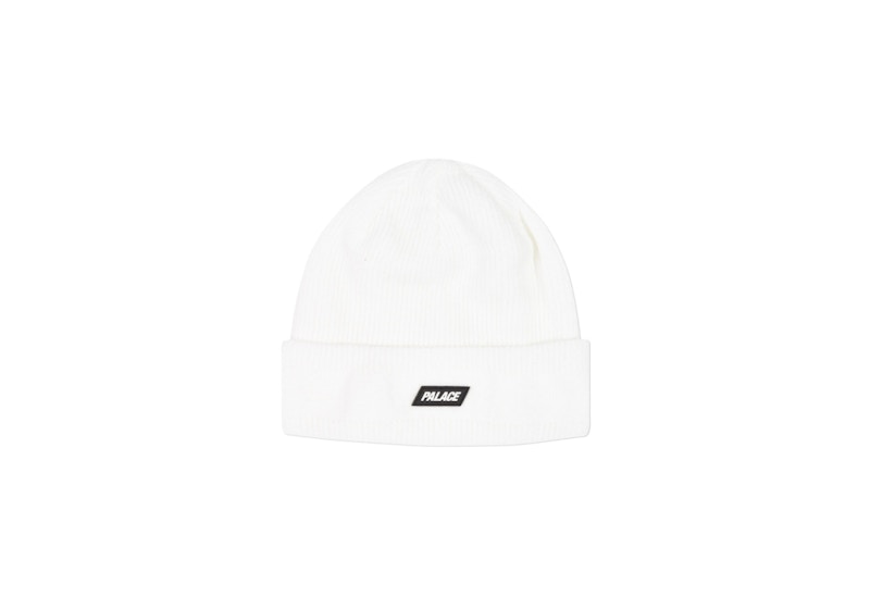 Palace Break Knit Beanie White
