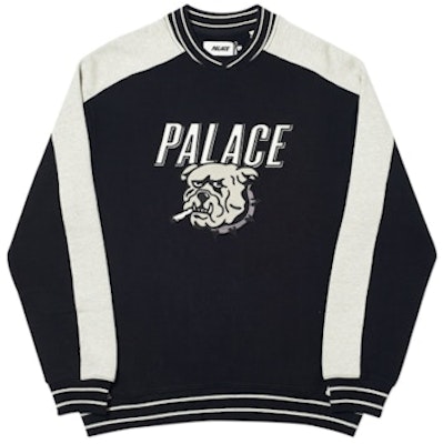 Palace Bunning Bulldog Crew Black Buy Palace Bunning Bulldog Crew Black