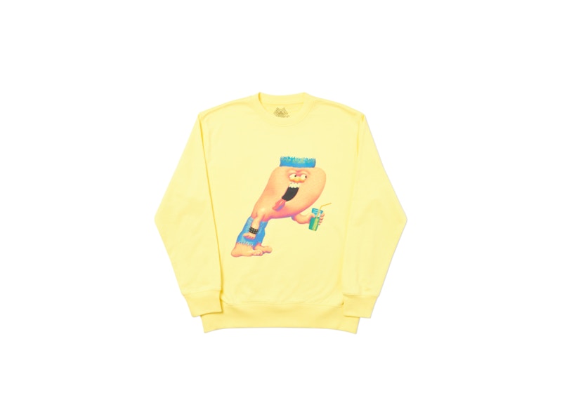 Palace Burb Crew Light Yellow