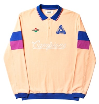 Palace Campione Crew Peach Buy Palace Campione Crew Peach