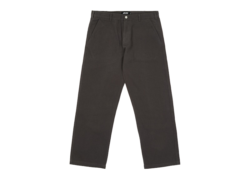 PALACE CANVAS PLAIN PANT WASHED BLACK