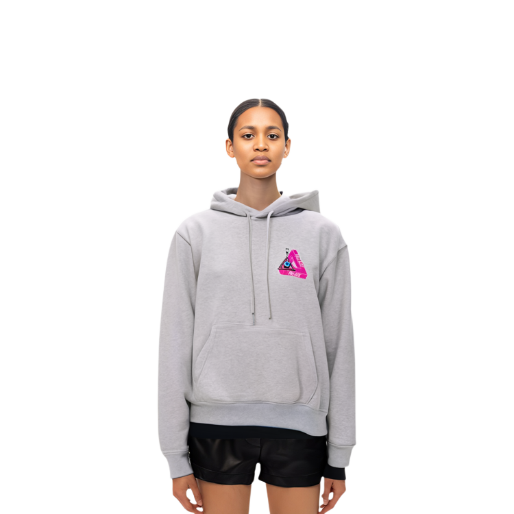 PALACE Cartoon Graphic Logo Hoodie Unisex - Grey P18HD055 圖 4
