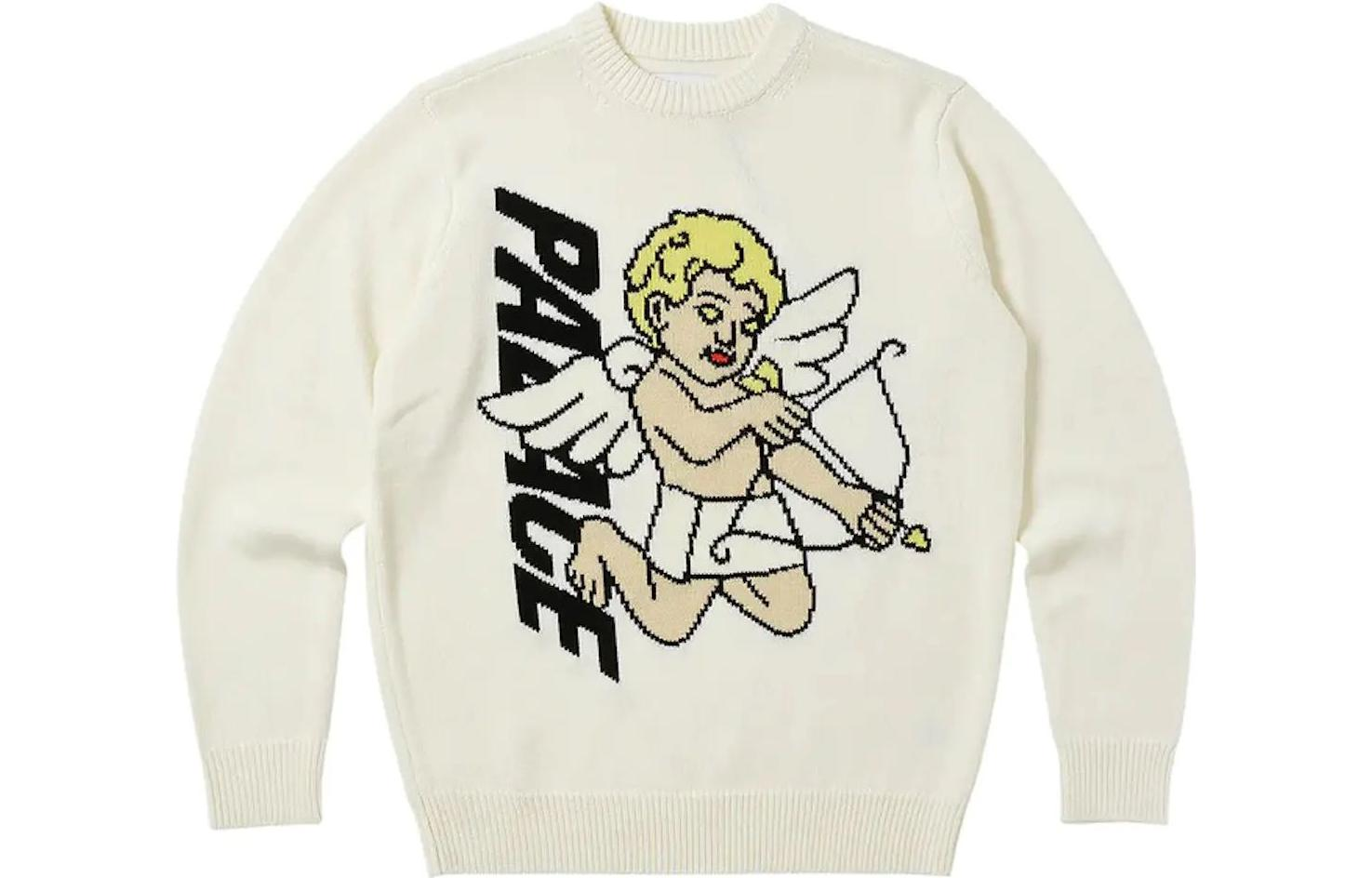 Order PALACE Cartoon Letter Graphic Knit Sweater Unisex P24KW012