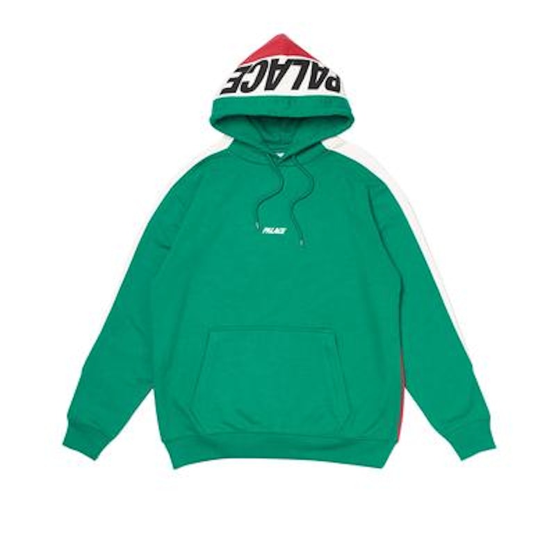 Palace Catch Up Hood Green/White