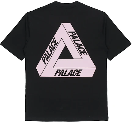PALACE 慈善限定粉色三角標黑色T恤 情侶款 男女適穿。 P18TS231 Buy PALACE 慈善限定粉色三角標黑色T恤 情侶款 男女適穿。 P18TS231