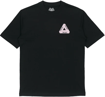 PALACE 慈善限定粉色三角標黑色T恤 情侶款 男女適穿。 P18TS231 Lookbook PALACE 慈善限定粉色三角標黑色T恤 情侶款 男女適穿。 P18TS231