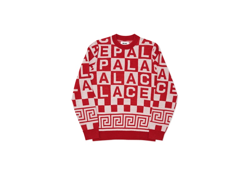 Palace Check-It Knit Red/White