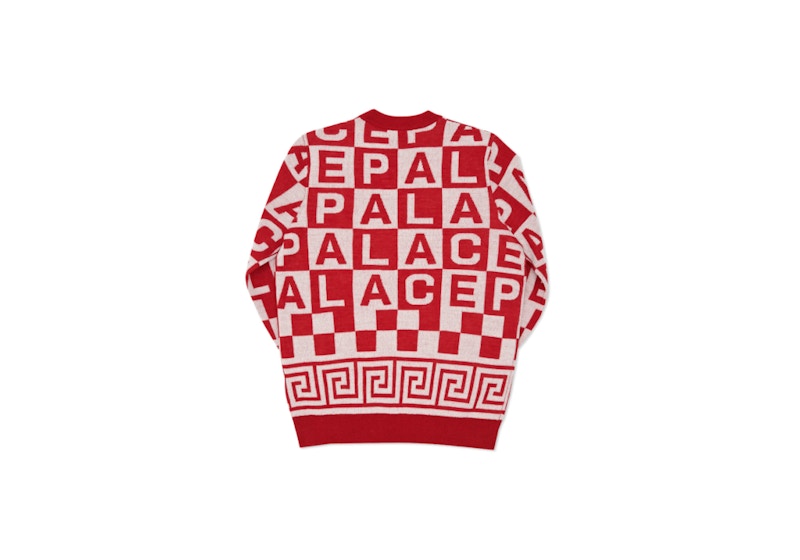 Palace Check-It Knit Red/White 圖 2