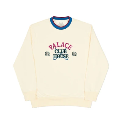 Palace Clubhouse Crew Cream
