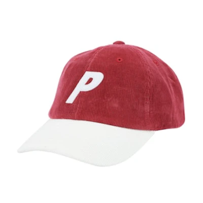 Palace Corduroy P 6-Panel Red/White