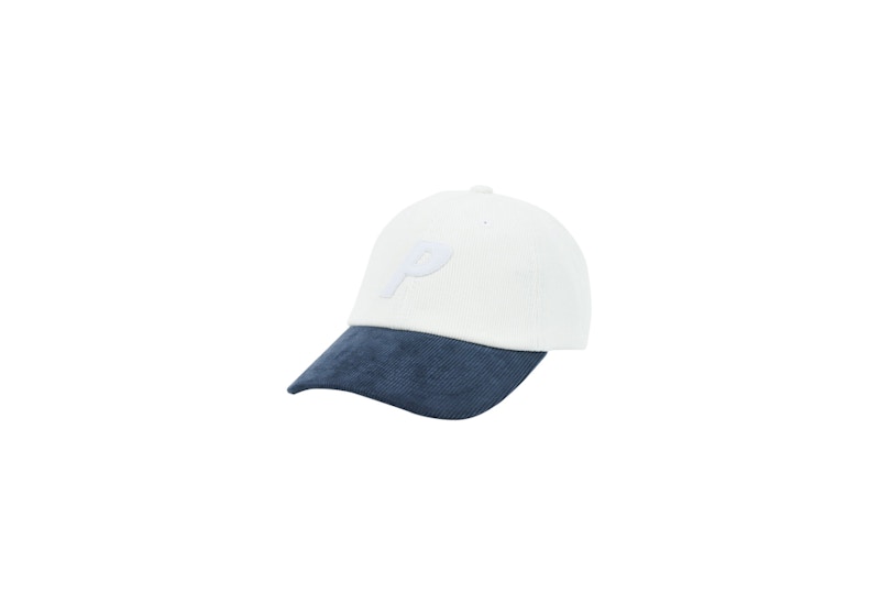 Palace Corduroy P 6-Panel White/Navy