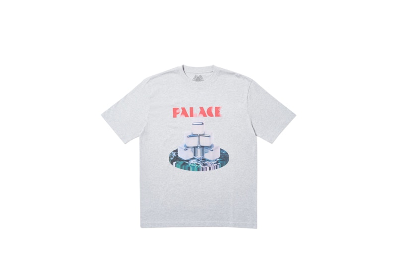 Buy Palace Cubes 灰色斜纹T恤