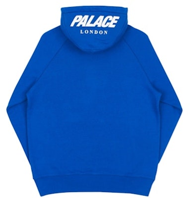 Palace Custom 1/4 Zip Hoodie Royal Biru Order Palace Custom 1/4 Zip Hoodie Royal Biru