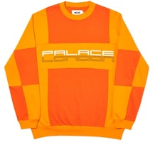 Palace Cut Mit Sew Crewneck Orange Palace Cut Mit Sew Crewneck Orange