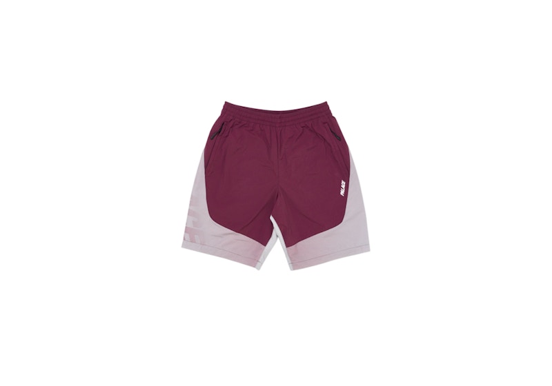 Buy Palace D. Fade Shell Shorts Gris/Burdeos