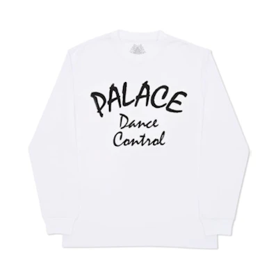 Palace Dance Control Longsleeve White/Black/Yellow