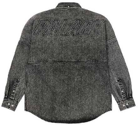 PALACE Kemeja Denim Logo Washed Unisex Hitam. P20SHT008 Buy PALACE Kemeja Denim Logo Washed Unisex Hitam. P20SHT008