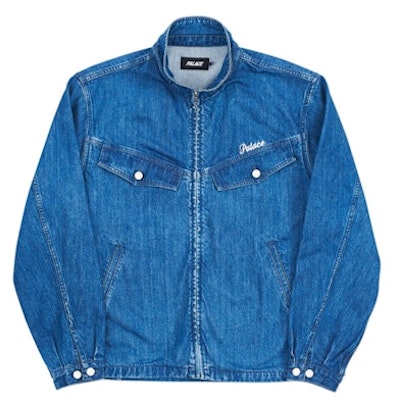 宮廷風藍色拉鍊高領牛仔衫 Buy 宮廷風藍色拉鍊高領牛仔衫