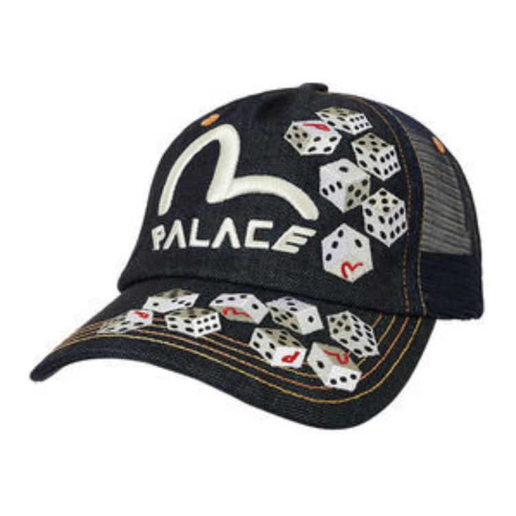 PALACE Dice Pattern Black Cap -  Casual Hat. 105964443