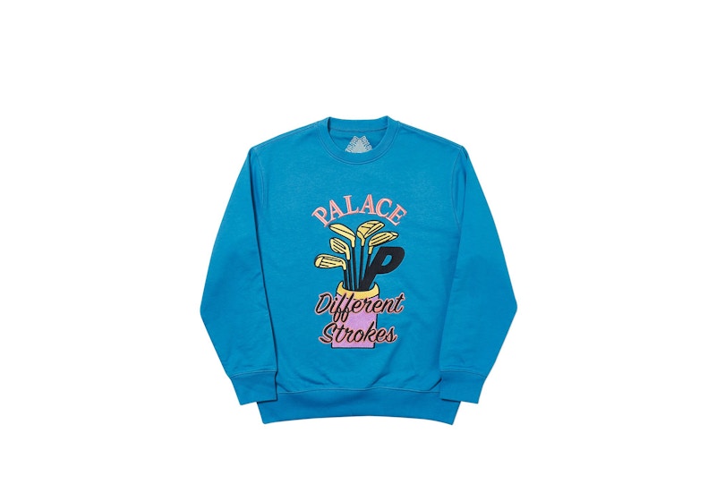 Palace Dif Strokes Crew Blue