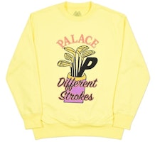 Palace Dif Strokes Crew Light Yellow Palace Dif Strokes Crew Light Yellow