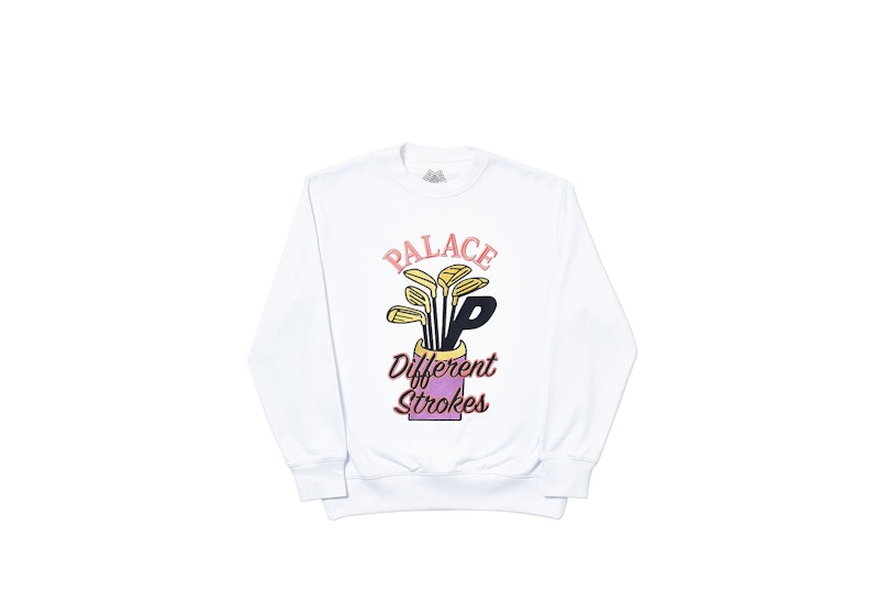 Palace Dif Strokes Crew White