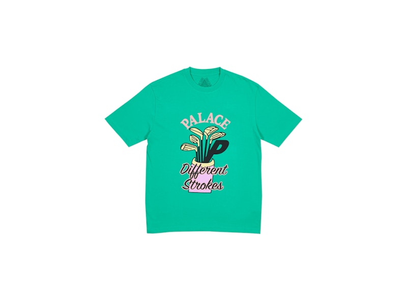 Palace Diff Strokes T-Shirt Pool Green