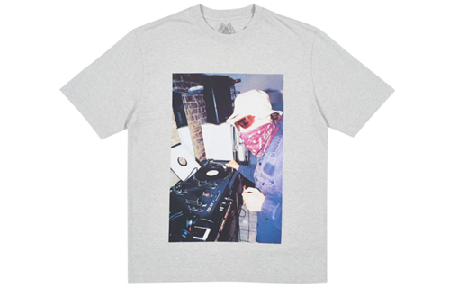 PALACE DJ Mixer T-Shirt Grey Marl Unisex P15TS019