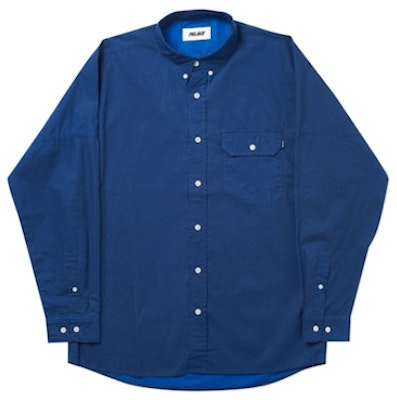 Palace Droppeth Heater Shirt Navy Buy Palace Droppeth Heater Shirt Navy