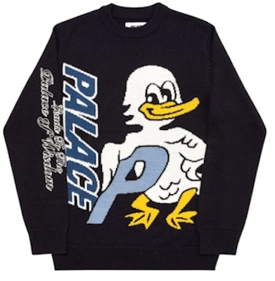 Palace Duck Out Knit Black Buy Palace Duck Out Knit Black