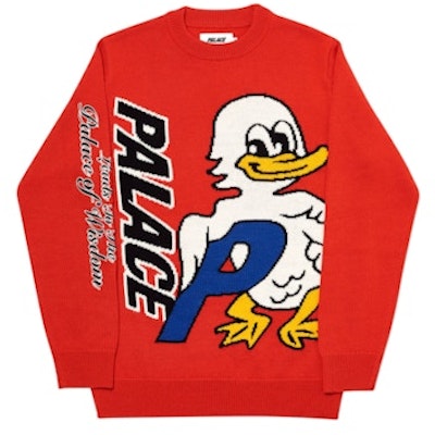 Palace Duck Out Knit Red Buy Palace Duck Out Knit Red