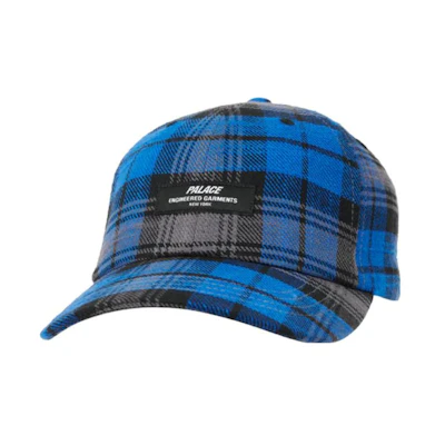 PALACE Engineered Garments 6-Panel Cotton Cap Blue - Unisex Embroidered Logo Hat jjzb1omjmrfs
