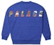 Lookbook 팔라스 유돈 크루 블루 스타 프린트 풀오버 스웻셔츠 유니섹스 FW21 블루. P21CS050