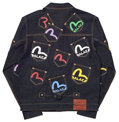 Palace Evisu Multi Pocket Jacket Indigo Order Palace Evisu Multi Pocket Jacket Indigo