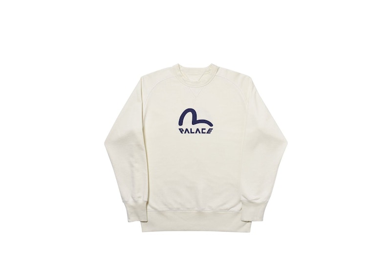 Palace Evisu Reversible Crew Ecru