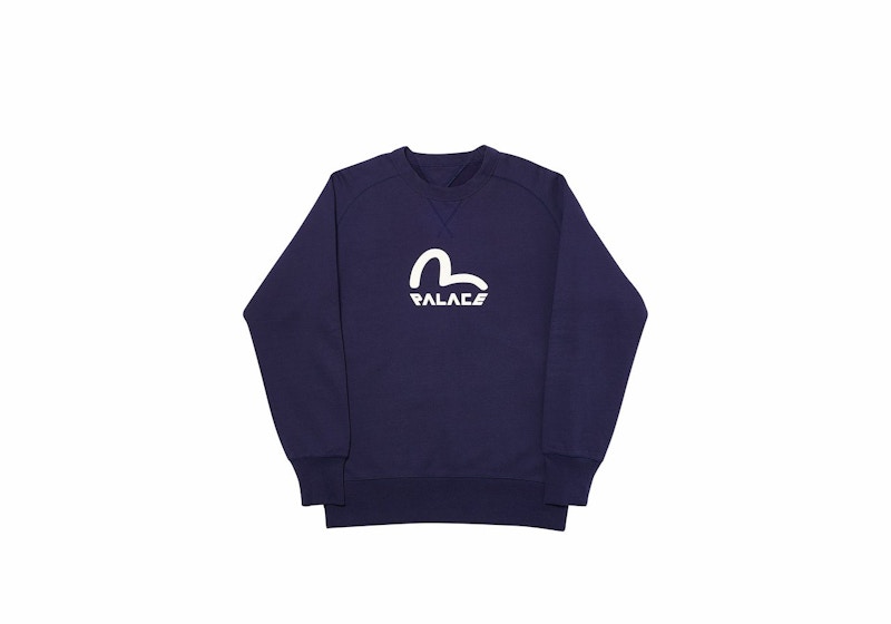 Palace Evisu Reversible Crew Navy